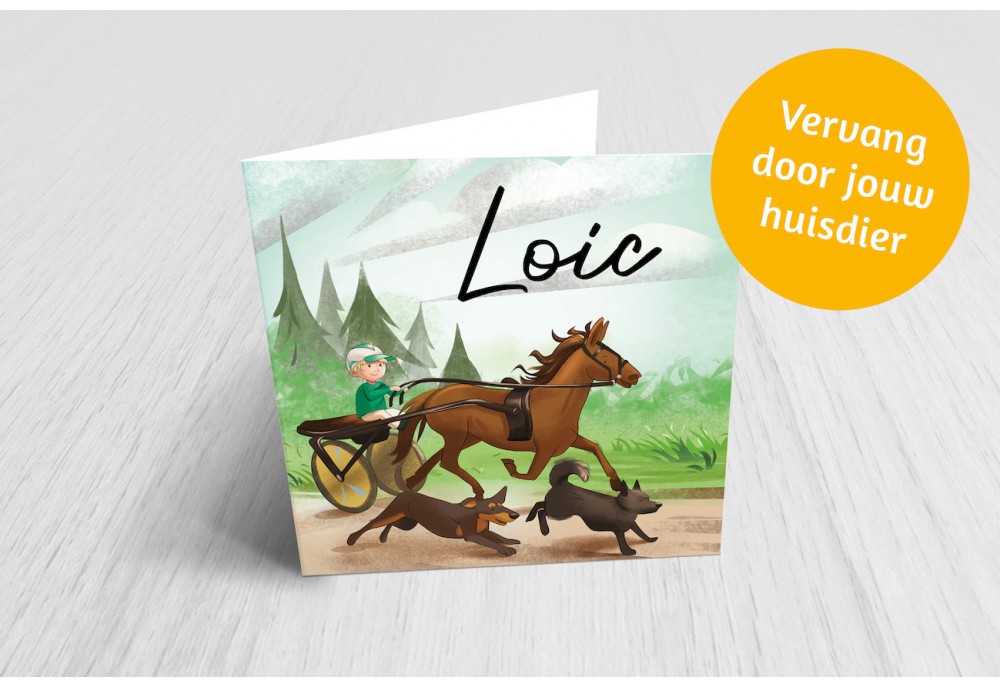 Paardenkoets met dieren